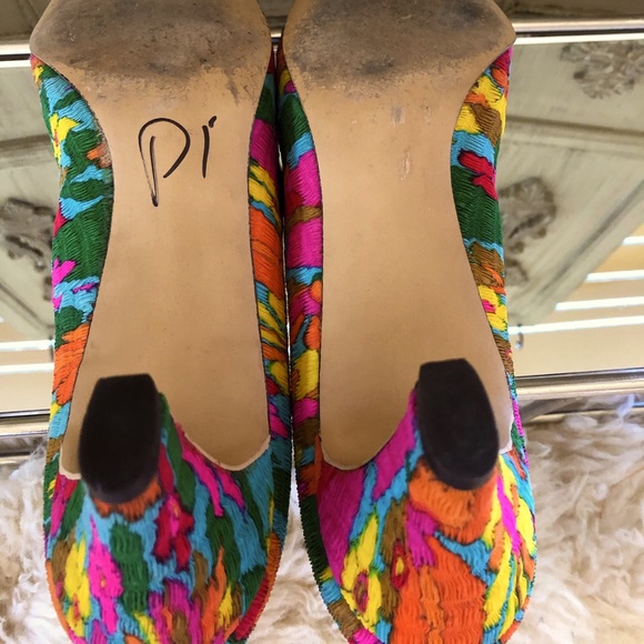 Vintage multi rainbow neon 60s pump - Picture 6 of 6